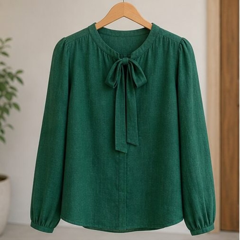 Taupe Puff Sleeve Top